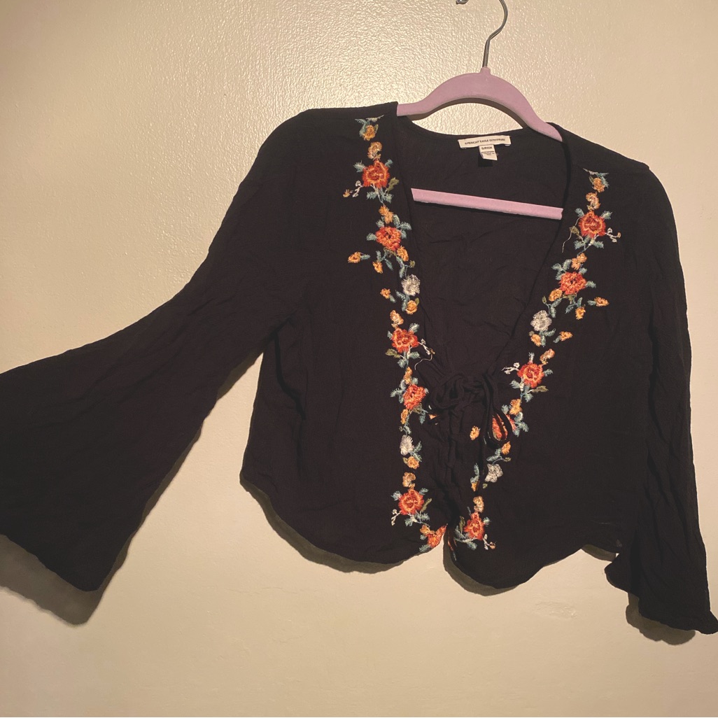 American Eagle Embroidered Blouse